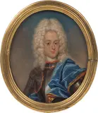Jacques-Antoine Arlaud, Portrait of a noble man, oil on copper