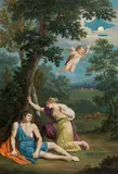 Andreas Nesselthaler, Pyramus and Thisbe, oil on canvas