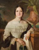 Johann Baptist Reiter, Portrait of the artist's first wife, 1846, oil on canvas