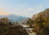 The Falls of Tivoli near Rome by Johan Christian Clausen Dahl, oil on panel, offered Oct 2018