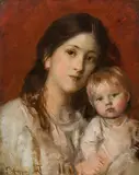 Franz Defregger, Mother with child