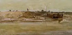 Eugen Jettel, Dutch landscape, 1893, oil on panel