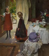 Oskar Stössel, Sonnenkringeln, c. 1910, oil on canvas
