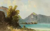 Oskar Mulley, Walchensee near Garmisch, 1945, oil on canvas