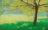 Ludwig Ferdinand Graf, Appletree in the sun, 1895, oil on canvas