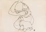 Egon Schiele, Crouching Girl, 1917, pencil on paper