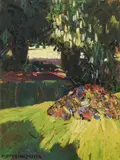 Max Oppenheimer, Study to the painting "Park in der Sonne