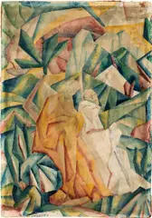 Maximilian Reinitz, Hermits, watercolour on paper on cardboard