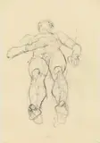 Anton Kolig, Lying male nude