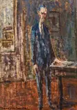 Hans Fronius, Portrait Otto Benesch (portrait of a girl verso)