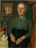 Rudolf Wacker, Portrait of my mother (in the age of 72), 1926, oil on canvas