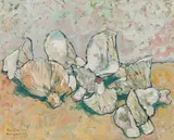 Maximilian Florian, Still life with mushrooms, 1929, oil on canvas
