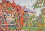 Rudolf Junk, Autumn, oil on cardboard