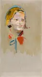 Franz Wiegele, Portrait of a girl (Else Sucher), 1934, oil on canvas