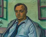 Werner Berg, Portrait of Franz Taucher, 1953, oil on canvas