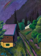 Werner Berg, After the thunderstorm, 1975, oil on canvas