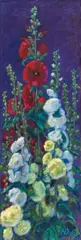 Mallows by Werner Berg, 1978, oil on canvas, sold Jun 2018