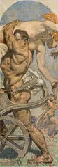 Alexander Rothaug, Rape of the Sabine woman, c. 1930, mixed media on canvas, unframed