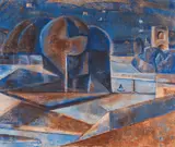 Alfred Wickenburg, Bridge over Arno river, 1922, oil on canvas