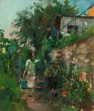 Josef Dobrowsky, At the fountain