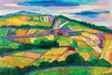 Leopold Birstinger, Landscape in Lower Austria, 1960-1969, oil on canvas