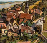 Emil Beischläger, Kahlenberg-Dorf, 1939, oil on canvas