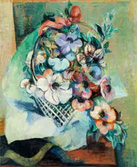 Viktor Tischler, Flower bouquet, oil on canvas