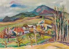 Willi Zunk, View of the Ulrichsberg, c. 1930, oil on canvas