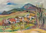 Willi Zunk, View of the Ulrichsberg, c. 1930, oil on canvas