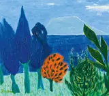 Gerhild Diesner, Gardasee, oil on canvas