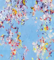 Andrea Bischof, punto in aria, 2018, oil on canvas; unframed