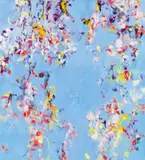 Andrea Bischof, punto in aria, 2018, oil on canvas; unframed