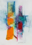 Sinasi Bozatli, Colours of Life I, 2017, acrylic on cardboard; framed