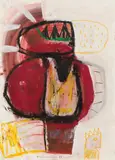 Günther George Heidegger, Untitled, 1998, mixed media on paper; framed