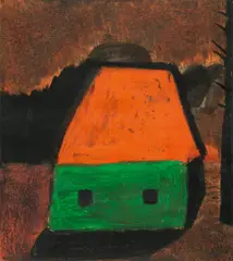 Franz Blaas, Untitled, 1995, mixed media on paper; framed