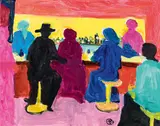 Robert Hammerstiel, Café in New York, Manhattan, 52 Street