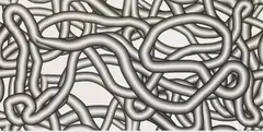 Peter Kogler, Untitled, 2001, print; framed