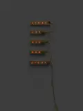 Brigitte Kowanz, From the series "Licht ist was man sieht, 1994, light installation with plugs and glow lamps