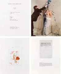 Edizione, edition: 26/75 by Rudolf Schwarzkogler, portfolio with 10 colour photographs (Fotos von Walter Kindler), 6 screenprints in colour, sold Jun 2018