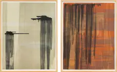 Erwin Bohatsch, Untitled (mixed lot of 2 prints), prints; framed