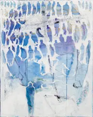 Sylvia K. Kummer, Chachapoya - das Geheimnis der Wolkenmenschen, 2016, mixed media on canvas; unframed