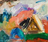 Josef Winkler, Untitled, 1990, acrylic on fibreboard; framed