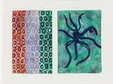Johannes Zechner, Untitled (mixed lot of 2), 2001, mixed media on paper; framed