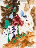 Max Weiler, Untitled, 1989, egg tempera and graphite on canvas; framed