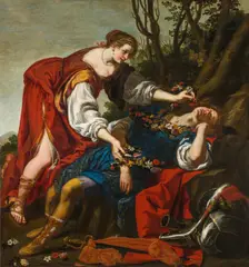 Jacopo Vignali, Rinaldo and Armida, 1634, oil on canvas