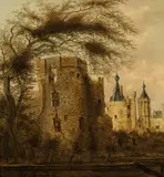 Pieter Cosijn, View of a castle, 1655, oil on panel