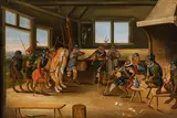 Jan van Kessel the Elder, Tribunal of monkeys, oil on panel