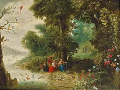 Abraham Govaerts, The four elements, c. 1620, oil on panel