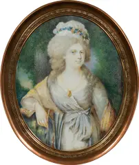 John Smart, Portrait of Maria Feodorowna, miniature painting on ivory