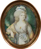 John Smart, Portrait of Maria Feodorowna, miniature painting on ivory